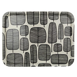 MissPrint Trees Tray Black/White